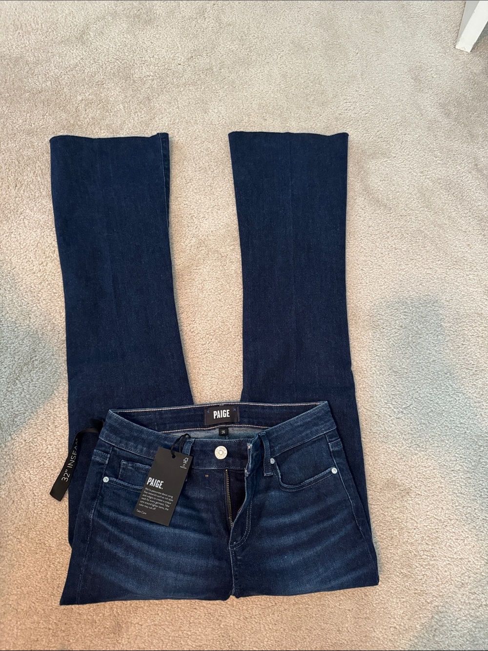 PAIGE laurel canyon mid rise boot jeans